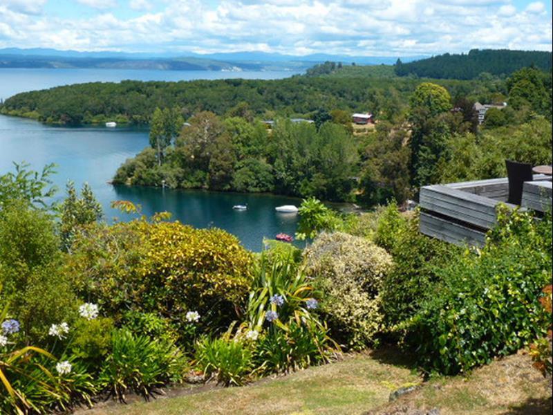 Serenity On Wakeman Lago Lago Taupo Esterno foto
